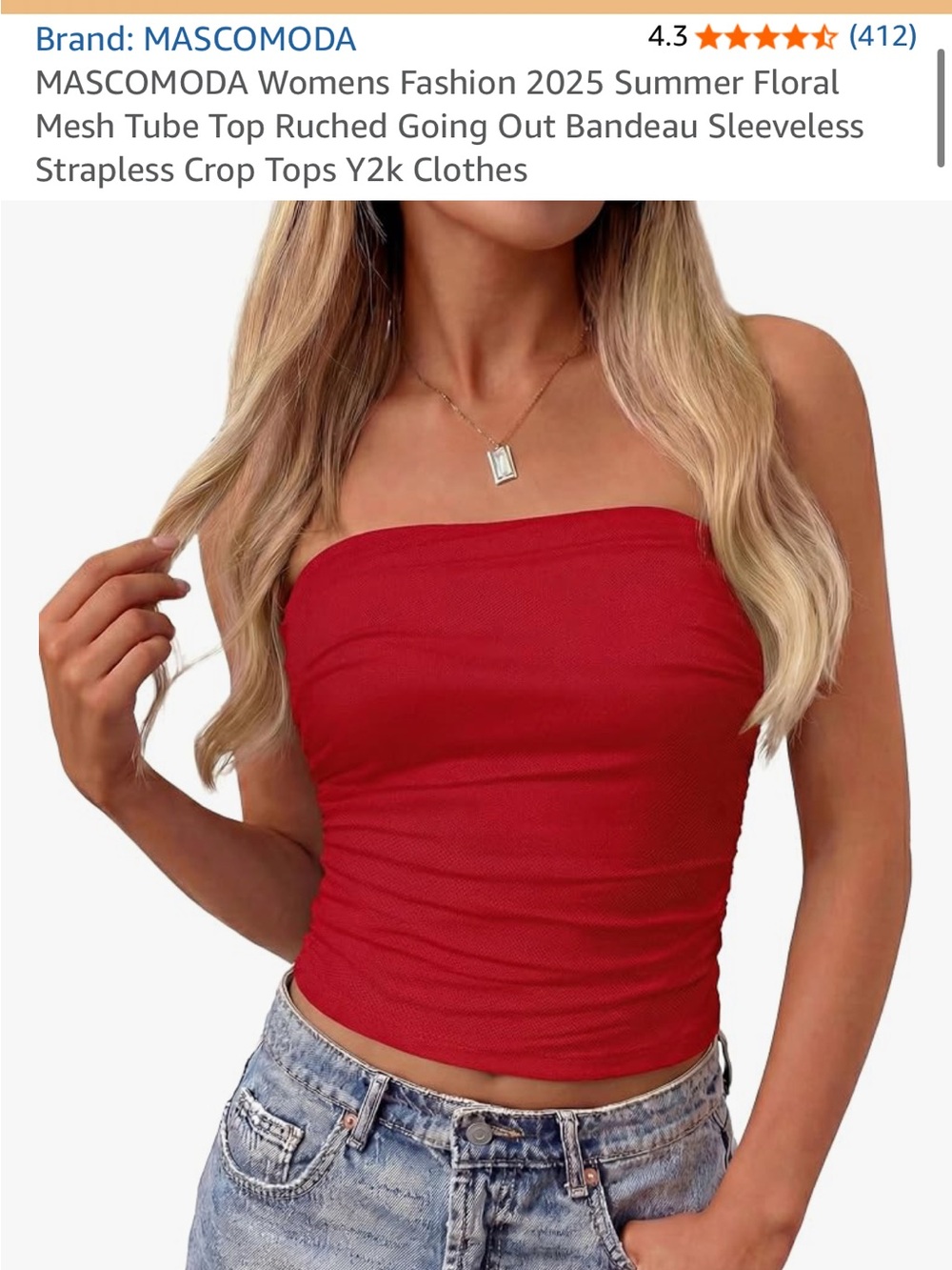 3 strapless Tops